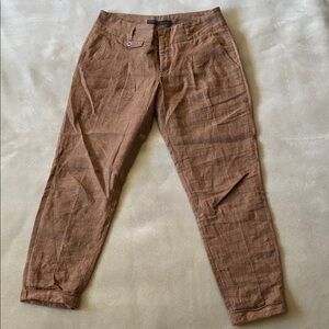 Zara Women’s Brown Linen Trousers